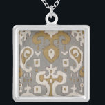 Ochre Ikat I Versilberte Kette<br><div class="desc">Muster</div>