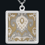 Ochre Ikat II Versilberte Kette<br><div class="desc">Muster</div>