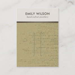 OCHRE KRAFT WHITE DOTS HAIR CLIP DISPLAY CARD VISITENKARTE