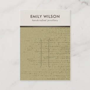 OCHRE KRAFT WHITE DOTS HAIR CLIP DISPLAY CARD VISITENKARTE