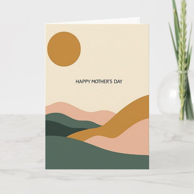 Ochre Sun Muttertagskarte Karte (Vorderseite)