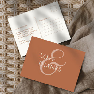 Ochre und Ivory Non-Foto Vielen Dank Postkarte