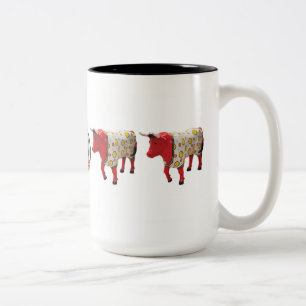 "Ochse in den Pyjamas" 15 Unze-Tasse Zweifarbige Tasse