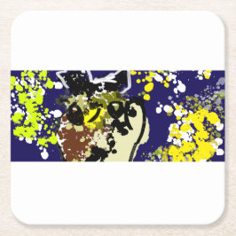 Ochsen Rechteckiger Pappuntersetzer