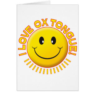 Ochsen-Zunge-Lächeln