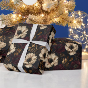 Ochsenblut-Rosengarten-Trübe Blumen Geschenkpapier
