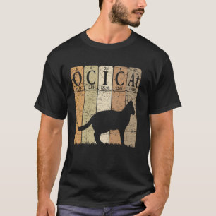 Ocicat Katze Periodensystems Elemente T-Shirt