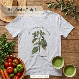 Ocimum Basilicum Basil Botanischer Garten Tri-Blend Shirt