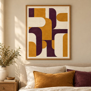Ocker-Domino-Web-Kunstprint Poster