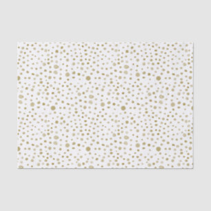 Ocker-Konfetti-Watercolor-Punkte-Seidenpapier Seidenpapier