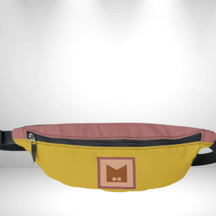 Ockergelber, roter Bauchbeutel Bauchtasche