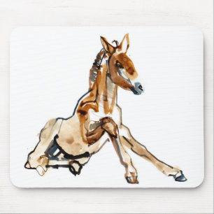 Ockerhaltiges Fohlen Mousepad