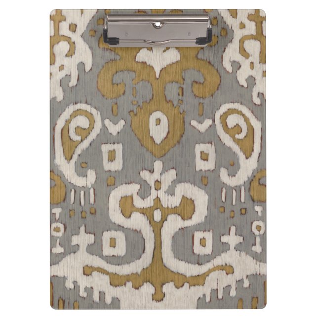 Ockerhaltiges Ikat I Klemmbrett (Vorderseite)