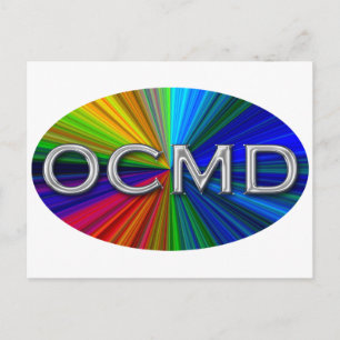OCMD - Oval-Logo von Ocean City Maryland Postkarte