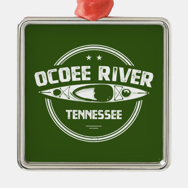 Ocoee River, Tennessee Ornament Aus Metall (Vorne)