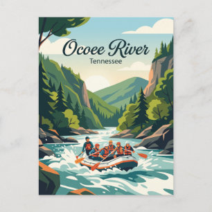 Ocoee River Tennessee, USA, Weißwasser-Rafting Postkarte