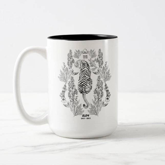 OCOM-Jahr 2021 der Tiger-Tasse Zweifarbige Tasse (Links)