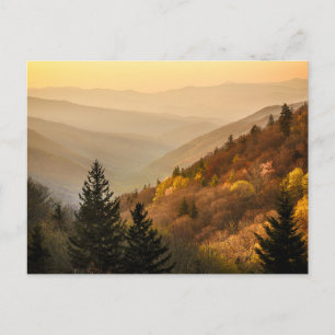 Oconaluftee Valley Aussichtspunkt North Carolina Postkarte