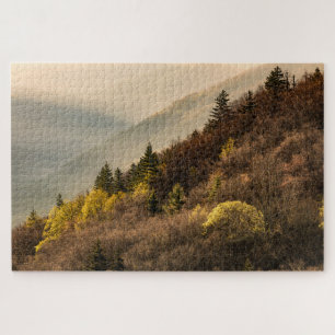 Oconaluftee Valley Aussichtspunkt   North Carolina Puzzle
