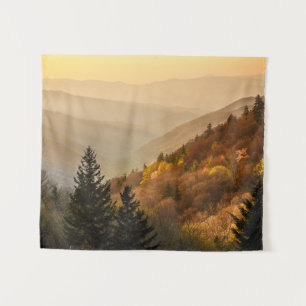 Oconaluftee Valley Aussichtspunkt North Carolina Wandteppich