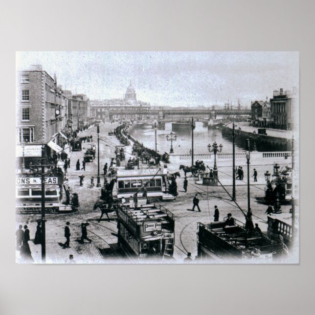 O'Connell Bridge and River Liffey, Dublin Poster (Vorne)