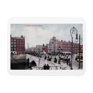 O'Connell-Brücke, Dublin, Irland, Vintage Magnet