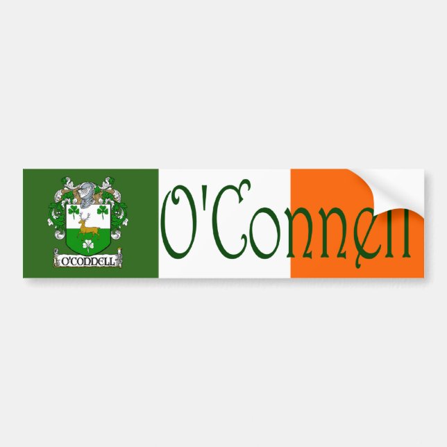 O'Connell Coat of Arms Autoaufkleber (Vorne)