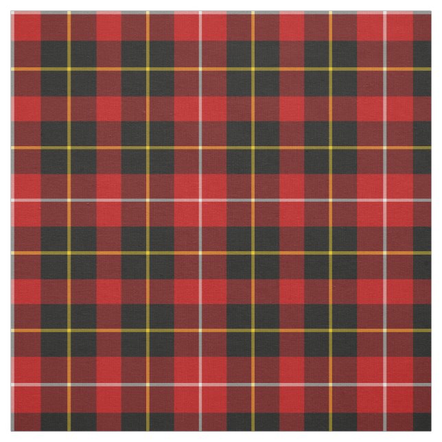 O'Connell Tartan Red and Black Irish Kariert Stoff (Muster)