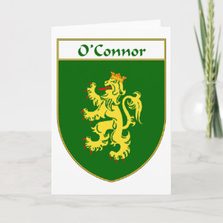 O'Connor Coat of Arms/Familienwappen Feiertagskarte