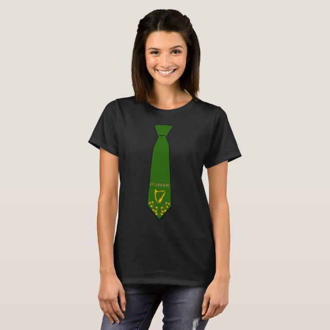 O'Connor Irish Necktie T - Shirt mit Harp Women's (Vorne ganz)