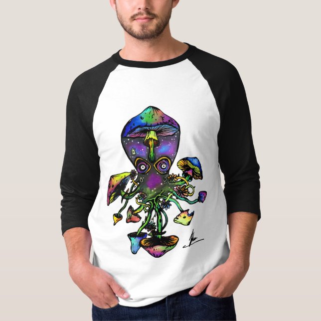 Ocotoshroom Baseball Longsleeve T-Shirt (Vorderseite)