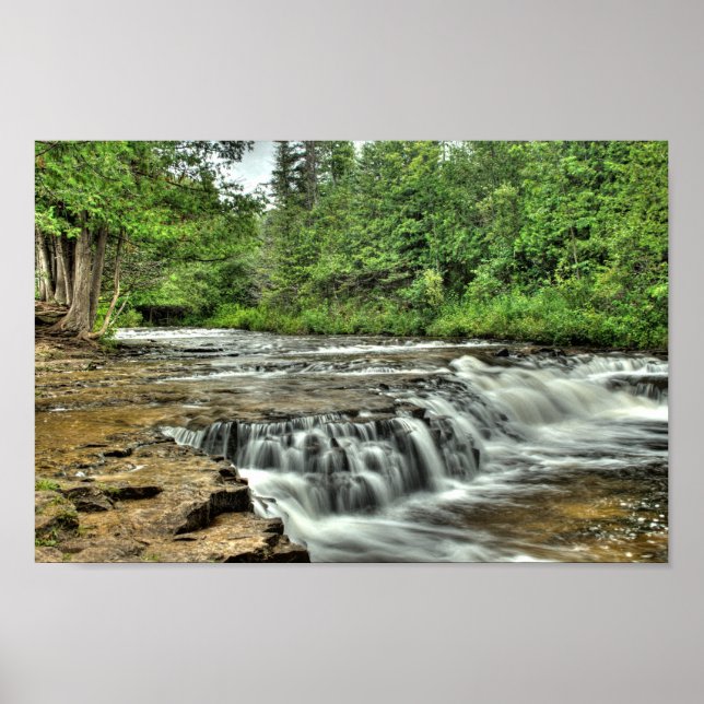 Ocqueoc Falls, Michigan Poster (Vorne)