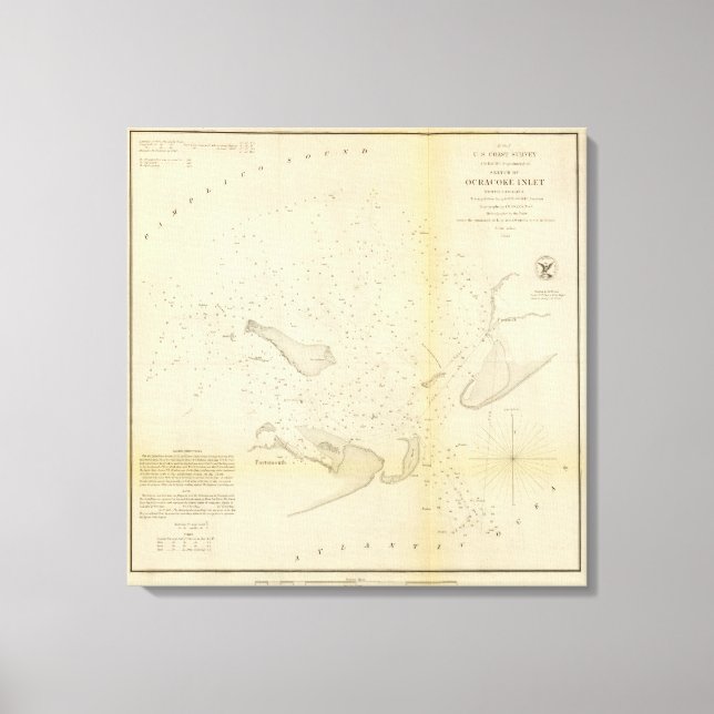 Ocracoke Inlet, NC Leinwanddruck (Vorderseite)