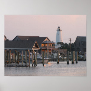 Ocracoke Insel-Hafen Poster