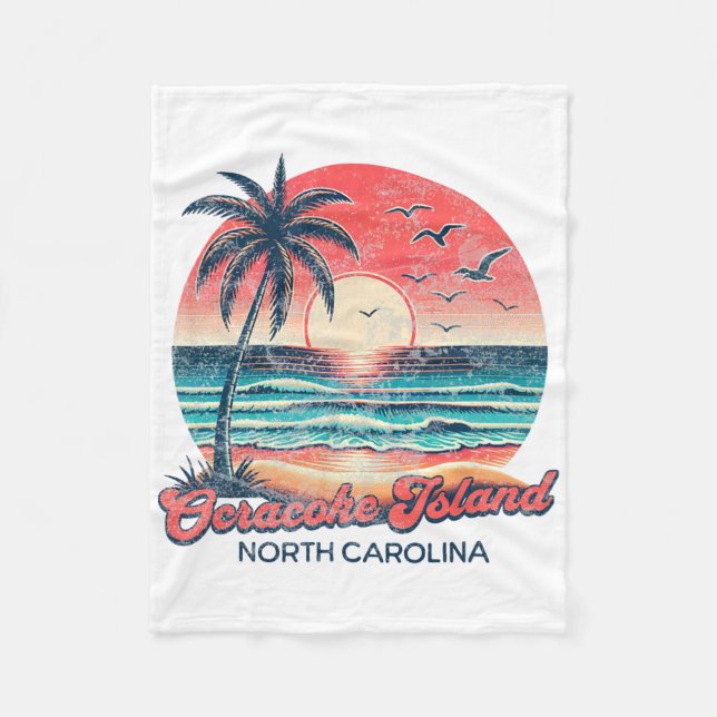 Ocracoke Island  Fleecedecke (Vorderseite)