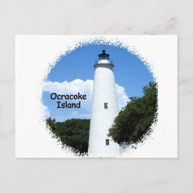 Ocracoke Island Light Postkarte (Vorderseite)