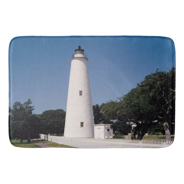 Ocracoke-Leuchtturm Badematte (Vorderseite)