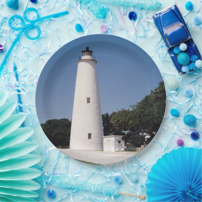 Ocracoke-Leuchtturm Pappteller (Party)