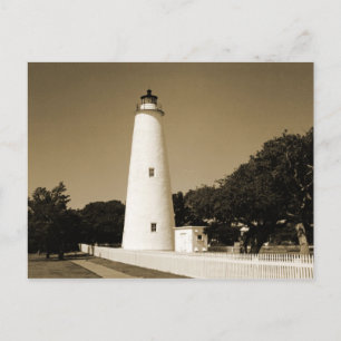 Ocracoke Leuchtturm Postkarte