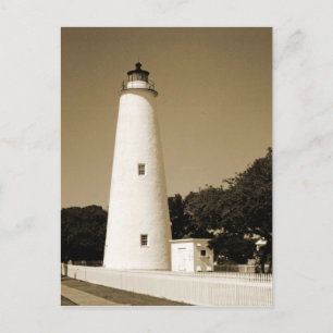 Ocracoke-Leuchtturm Postkarte