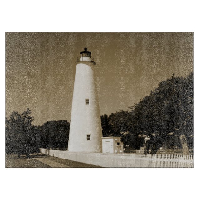 Ocracoke-Leuchtturm Schneidebrett (Vorderseite)