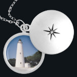 Ocracoke Leuchtturm Versilberte Kette<br><div class="desc">Ocracoke Leuchtturm</div>