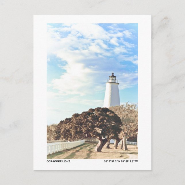 Ocracoke Light. Postkarte (Vorderseite)