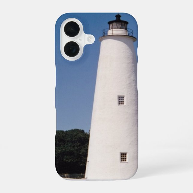 Ocracoke Lighthouse iPhone 16 Hülle (Rückseite)