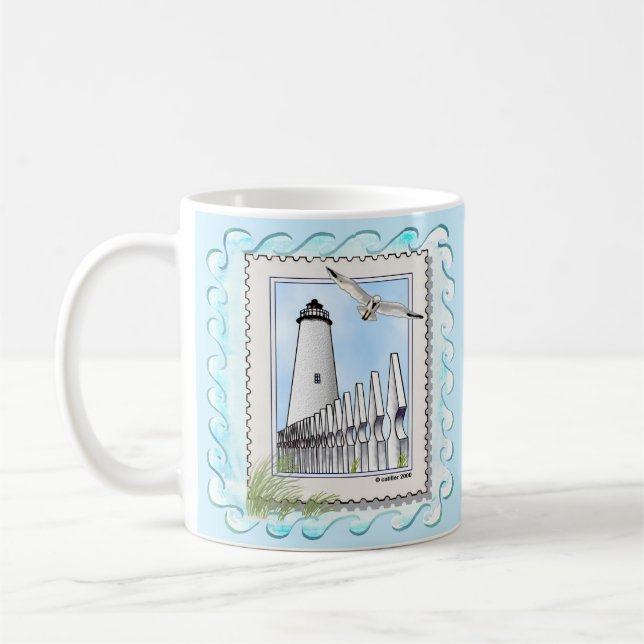 Ocracoke Lighthouse Kaffeetasse (Links)