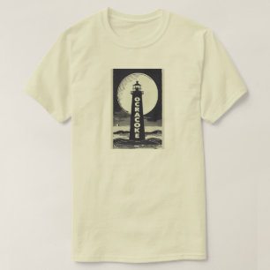 Ocracoke Lighthouse North Carolina Moon T-Shirt