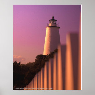 Ocracoke Lighthouse - Ocracoke Island Poster