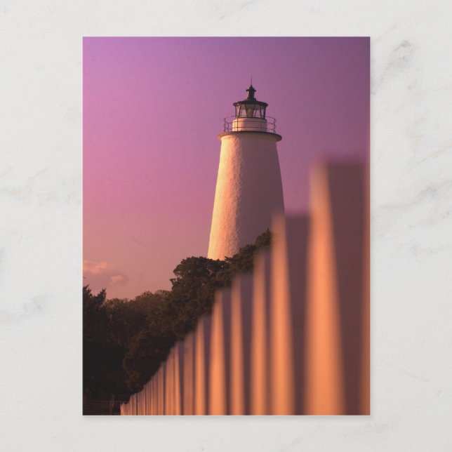 Ocracoke Lighthouse Postkarte (Vorderseite)