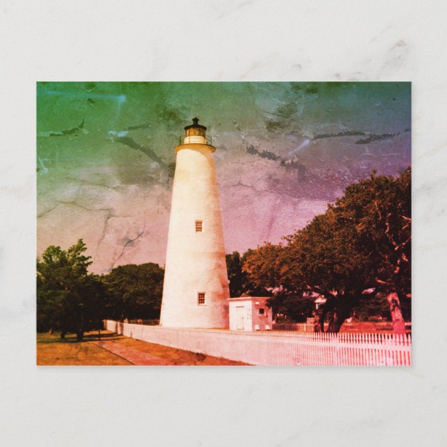 Ocracoke Lighthouse Postkarte (Vorderseite)