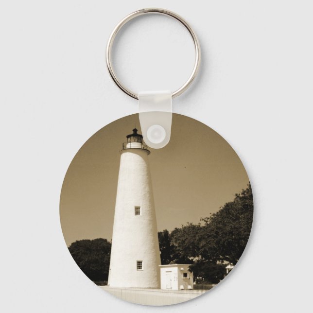 Ocracoke Lighthouse Schlüsselanhänger (Vorderseite)